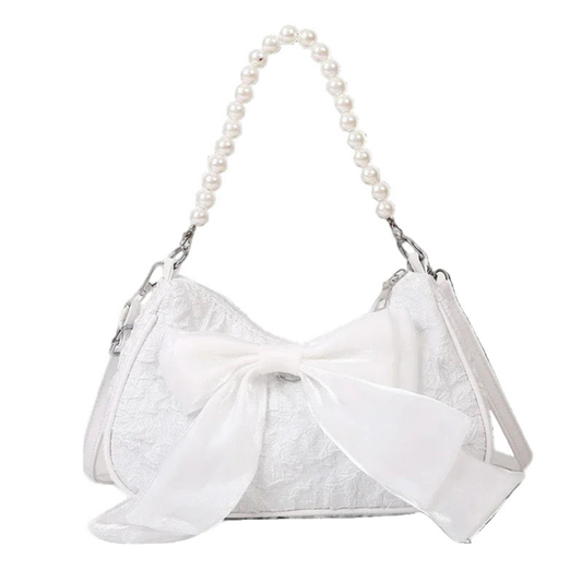 Vintage Pearl Bow Handbag