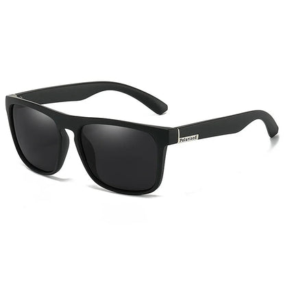 Black Polarized Square Sunglasses