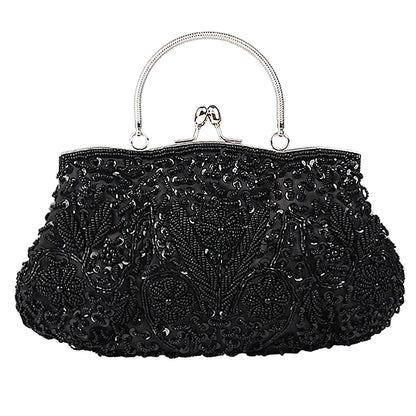 Women’s Floral Beaded Designer Handbag