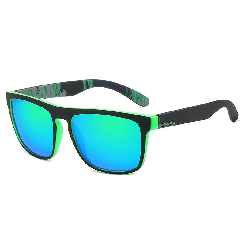 Black Polarized Square Sunglasses
