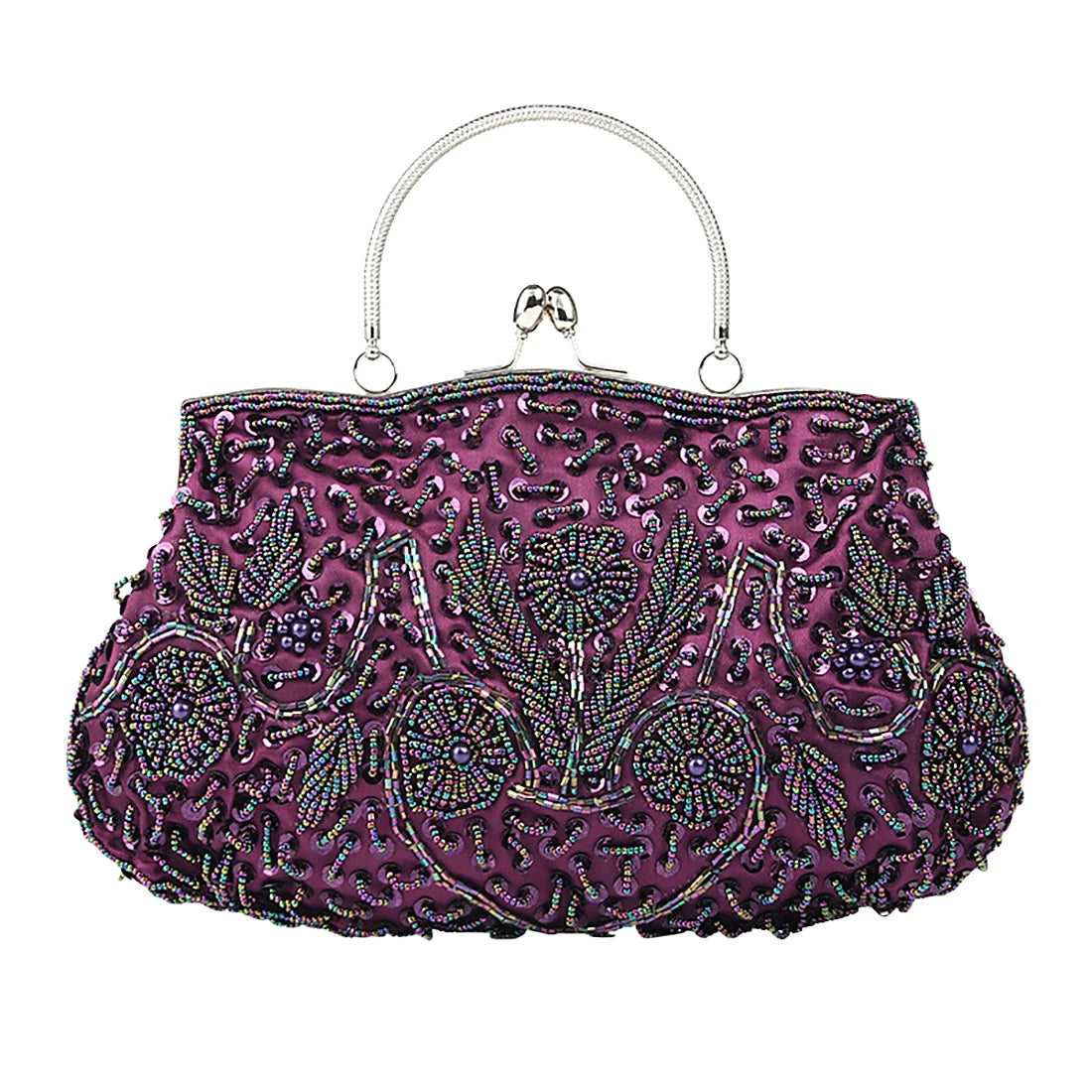 Women’s Floral Beaded Designer Handbag