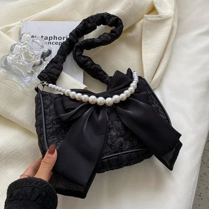 Vintage Pearl Bow Handbag
