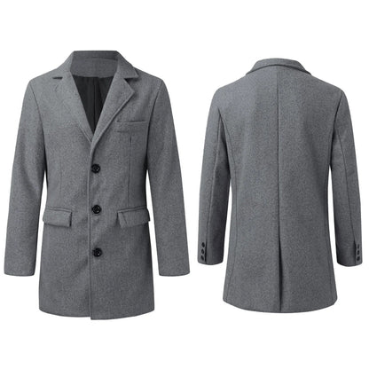 Classic Wool Winter Overcoat