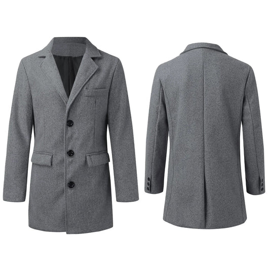 Classic Wool Winter Overcoat