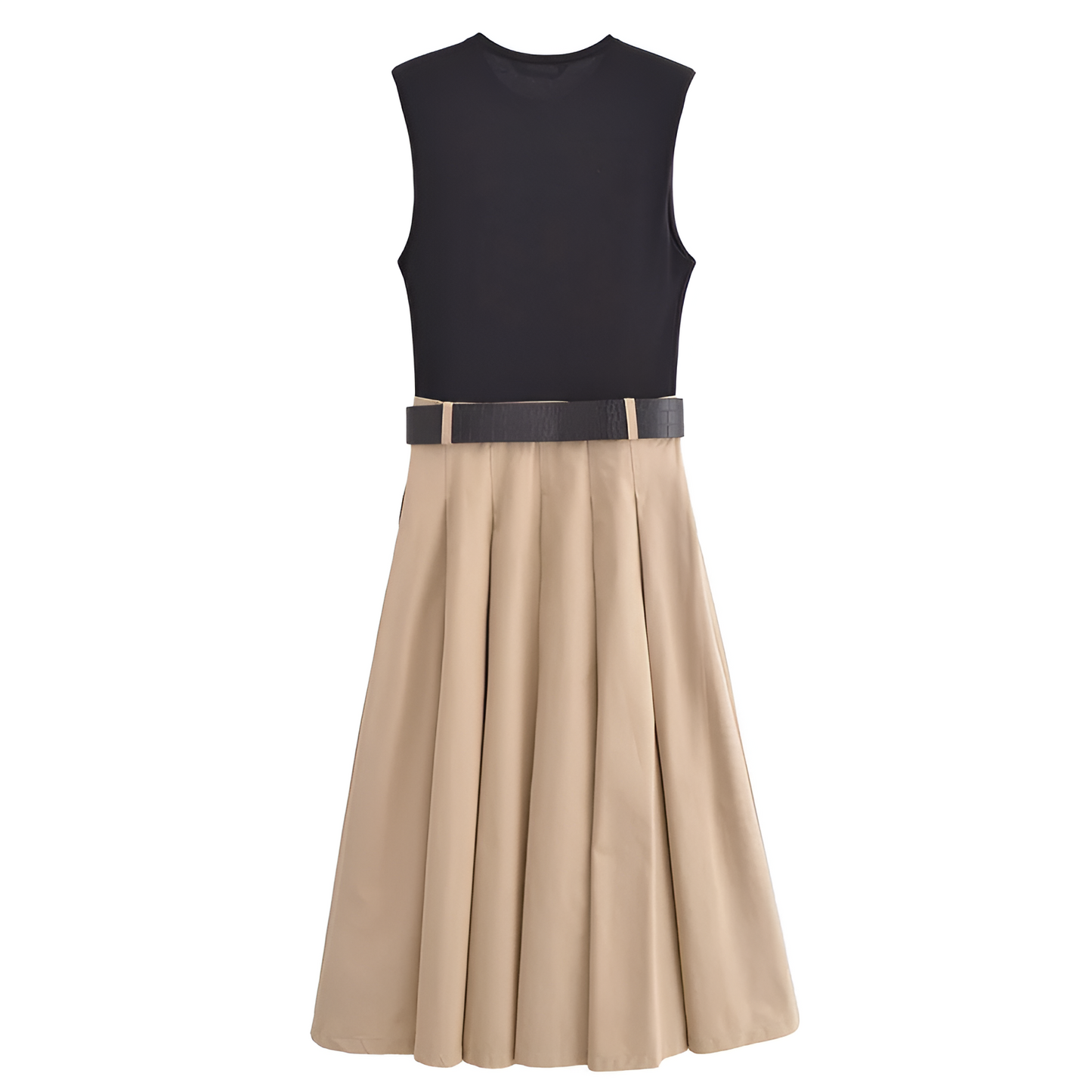 Women’s Sleeveless Pleated Midi Dress