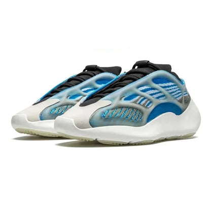 Designer White Crystal Clear Sole Sneakers