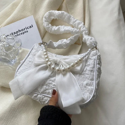 Vintage Pearl Bow Handbag