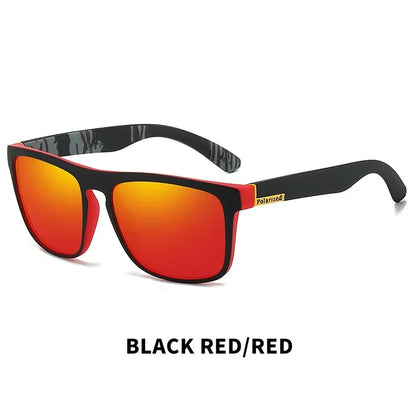 Black Polarized Square Sunglasses